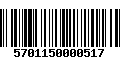 Código de Barras 5701150000517