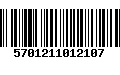 Código de Barras 5701211012107