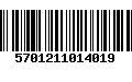 Código de Barras 5701211014019