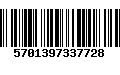 Código de Barras 5701397337728