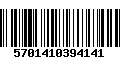 Código de Barras 5701410394141