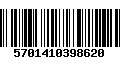 Código de Barras 5701410398620