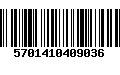 Código de Barras 5701410409036