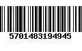 Código de Barras 5701483194945