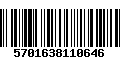 Código de Barras 5701638110646