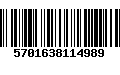 Código de Barras 5701638114989