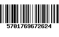 Código de Barras 5701769672624