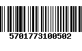 Código de Barras 5701773100502