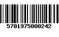 Código de Barras 5701975000242