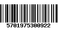 Código de Barras 5701975300922