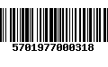 Código de Barras 5701977000318