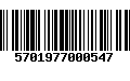 Código de Barras 5701977000547