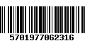 Código de Barras 5701977062316