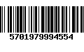 Código de Barras 5701979994554