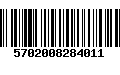 Código de Barras 5702008284011