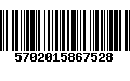 Código de Barras 5702015867528