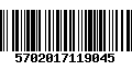 Código de Barras 5702017119045