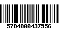 Código de Barras 5704000437556