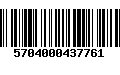 Código de Barras 5704000437761