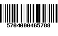 Código de Barras 5704000465788