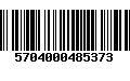 Código de Barras 5704000485373