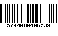 Código de Barras 5704000496539