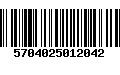 Código de Barras 5704025012042