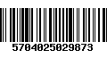 Código de Barras 5704025029873