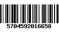 Código de Barras 5704592016658