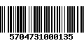 Código de Barras 5704731000135