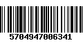 Código de Barras 5704947006341