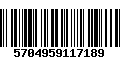 Código de Barras 5704959117189