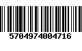 Código de Barras 5704974004716