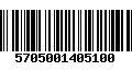 Código de Barras 5705001405100