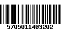 Código de Barras 5705011403202