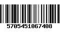 Código de Barras 5705451067408