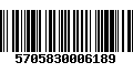 Código de Barras 5705830006189