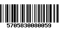 Código de Barras 5705830080059