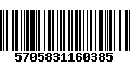 Código de Barras 5705831160385