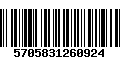 Código de Barras 5705831260924