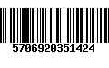 Código de Barras 5706920351424