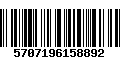 Código de Barras 5707196158892