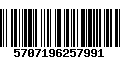 Código de Barras 5707196257991