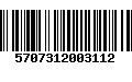 Código de Barras 5707312003112