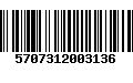 Código de Barras 5707312003136