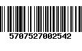 Código de Barras 5707527002542