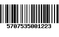 Código de Barras 5707535001223