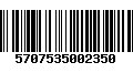 Código de Barras 5707535002350