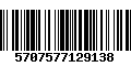 Código de Barras 5707577129138