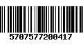 Código de Barras 5707577200417